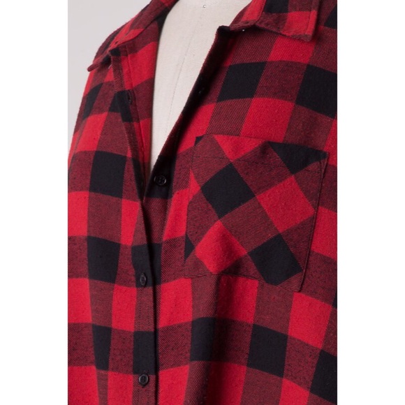 >>LAST<< Tori Buffalo Plaid Button-up Flannel - Picture 6 of 7